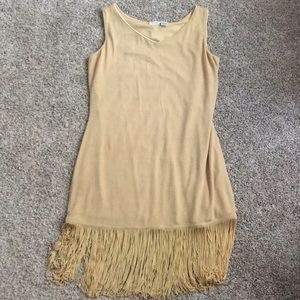 V-neck Pocahontas style cocktail dress